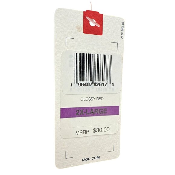 Izod Saltwater Relaxed Classics Red T-Shirt Men’s XXL Soft Cotton Casual Tee - Picture 6 of 8